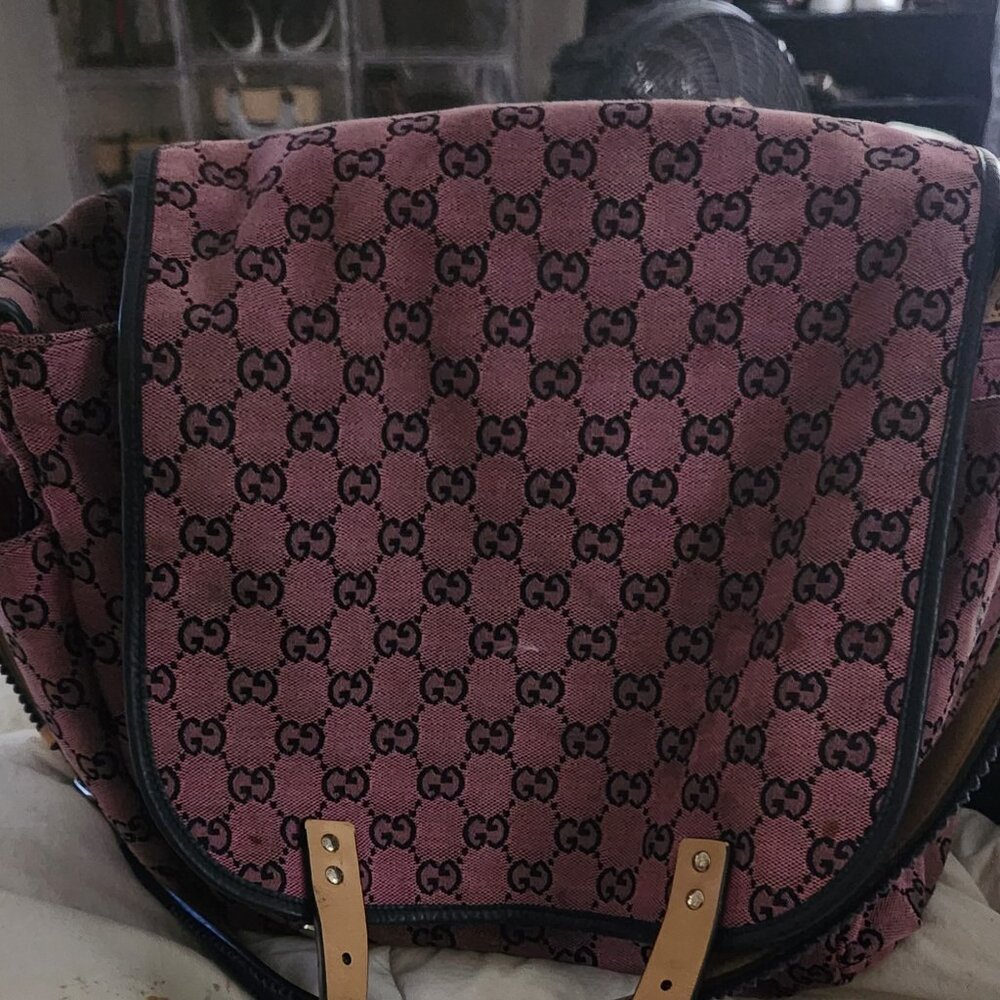 Gucci Pink Baby Diaper Bag
